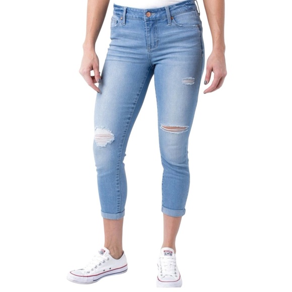 Topshop Denim - Topshop Womens Petite W30 L28 JONI Skinny Jeans with Stretch in Blue Denim